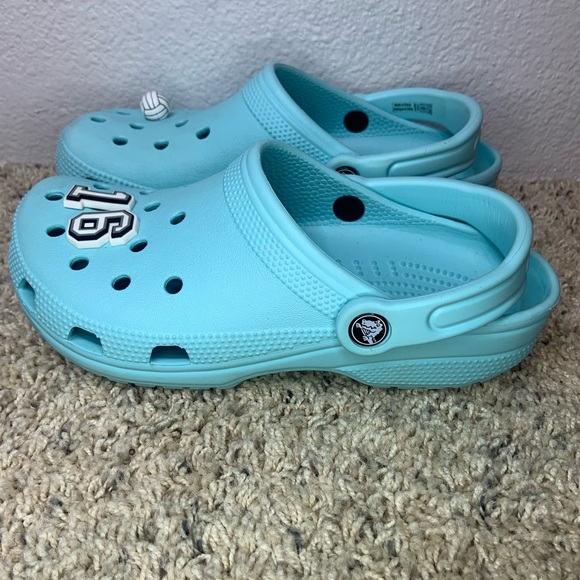 CROCS Shoes - Crocs Light Blue Classic Clog Sandal Women's Size 7